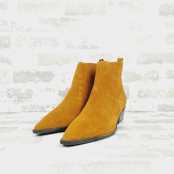 New Marc Fisher LTD Yarita Natural Pointed Toe Bootie W616 - Picture 2 of 11